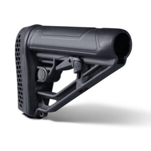 Adaptive Tactical EX Performance Rifle Stock fits AR-15/AR-10 | Adjustable Length, Mil-Spec Tube, Black (AT-02012)