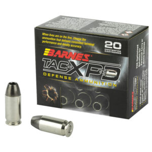 Barnes TAC-XPD 45 ACP +P Ammunition 185 Grain Hollow Point | 20-Round Box, Lead-Free (21555)